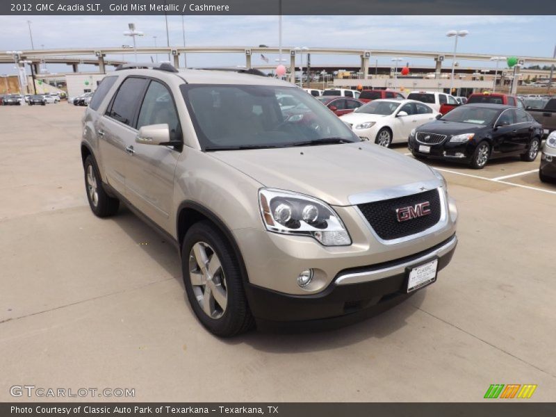 Gold Mist Metallic / Cashmere 2012 GMC Acadia SLT