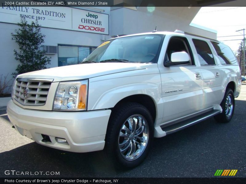 White Diamond / Shale 2004 Cadillac Escalade ESV AWD