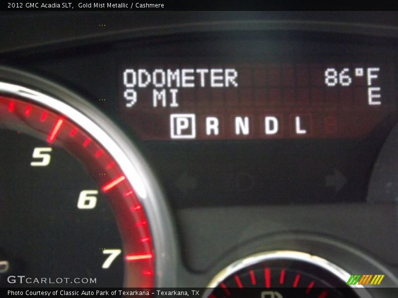 Gold Mist Metallic / Cashmere 2012 GMC Acadia SLT