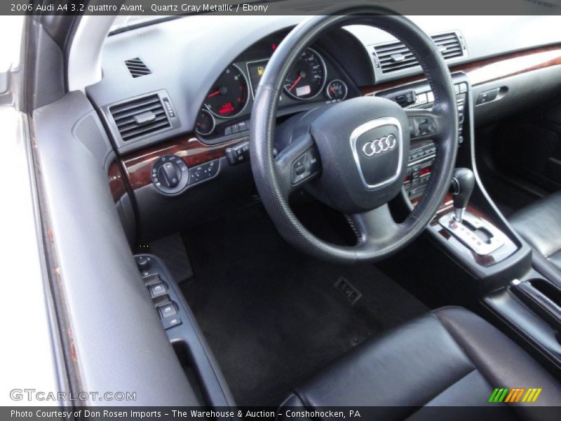 Quartz Gray Metallic / Ebony 2006 Audi A4 3.2 quattro Avant