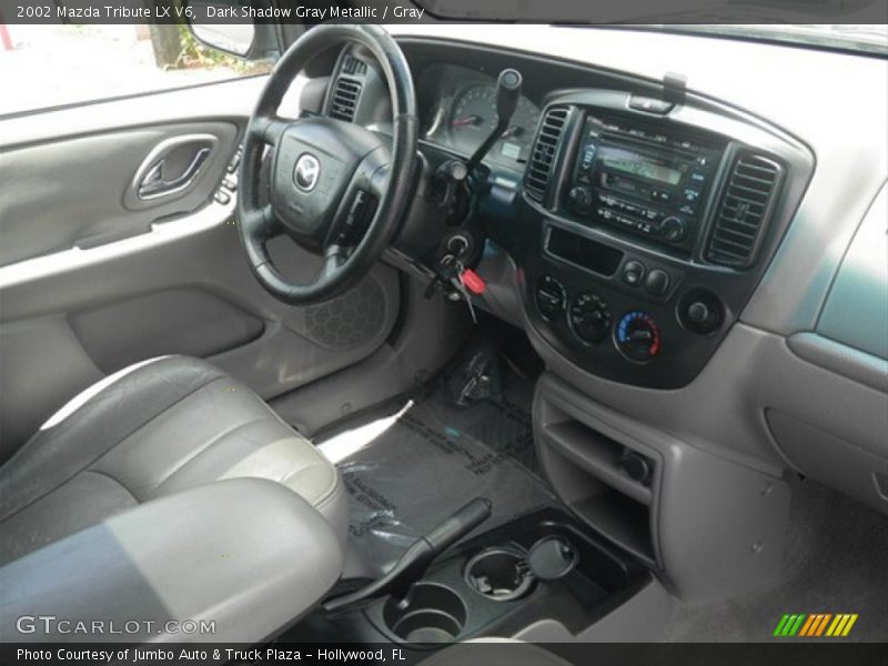 Dark Shadow Gray Metallic / Gray 2002 Mazda Tribute LX V6