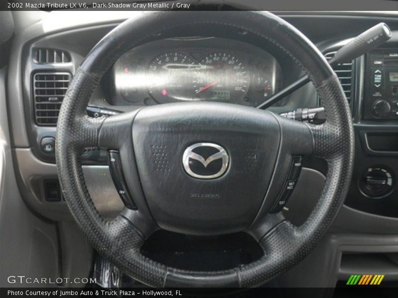 Dark Shadow Gray Metallic / Gray 2002 Mazda Tribute LX V6