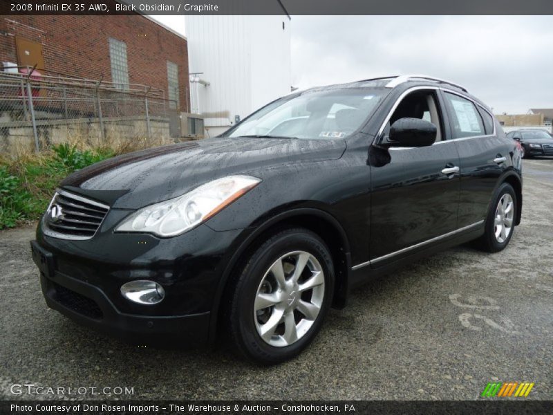 Black Obsidian / Graphite 2008 Infiniti EX 35 AWD