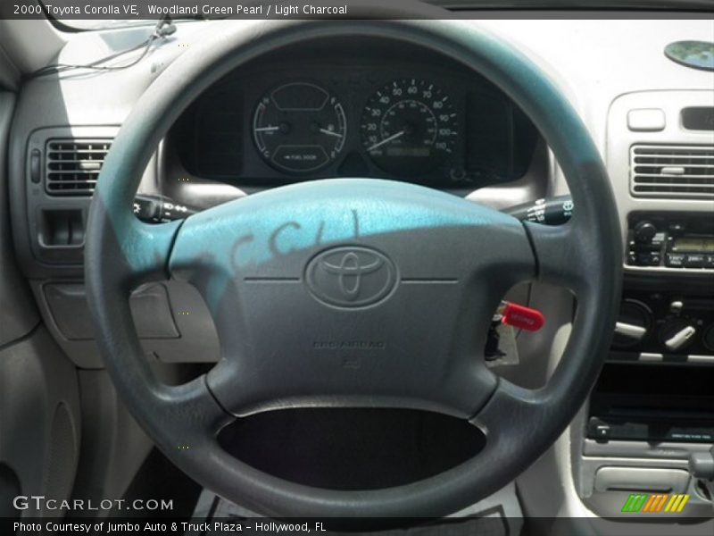Woodland Green Pearl / Light Charcoal 2000 Toyota Corolla VE