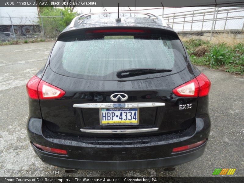 Black Obsidian / Graphite 2008 Infiniti EX 35 AWD