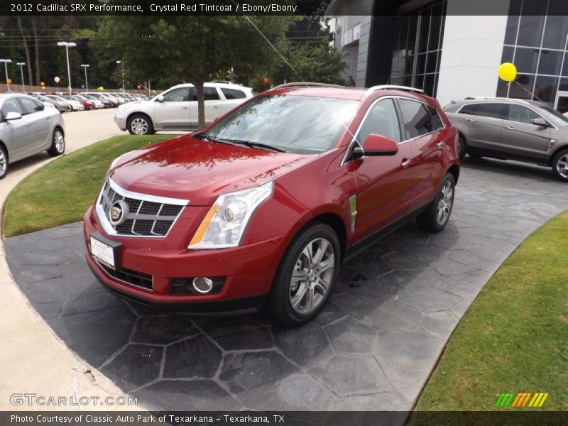 Crystal Red Tintcoat / Ebony/Ebony 2012 Cadillac SRX Performance