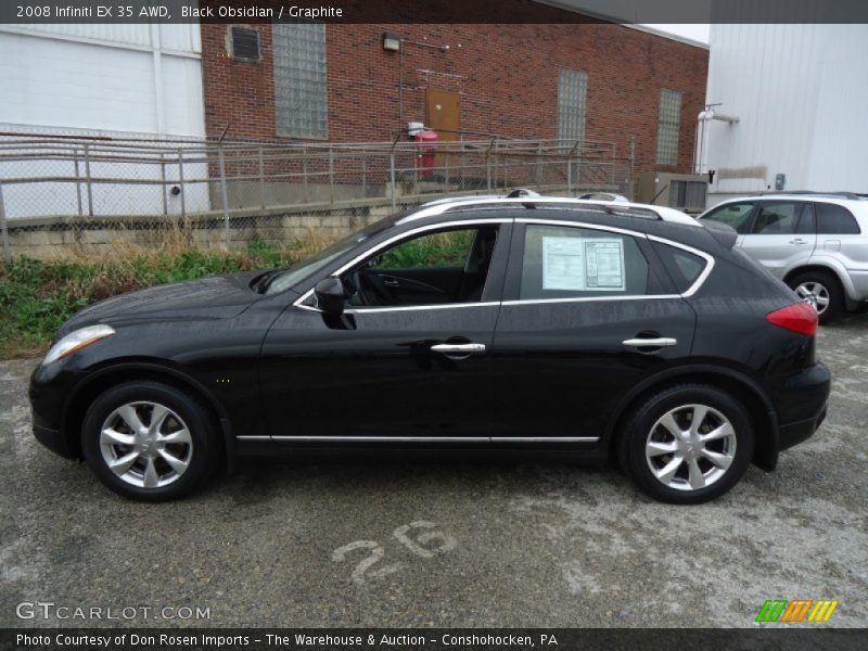Black Obsidian / Graphite 2008 Infiniti EX 35 AWD