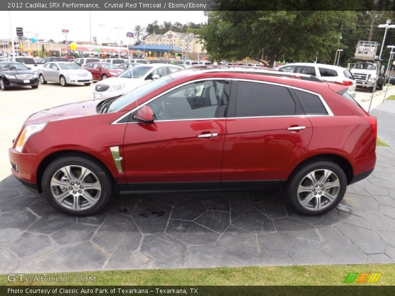 Crystal Red Tintcoat / Ebony/Ebony 2012 Cadillac SRX Performance