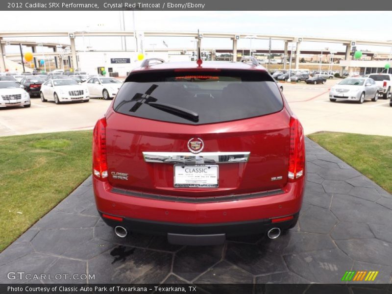 Crystal Red Tintcoat / Ebony/Ebony 2012 Cadillac SRX Performance