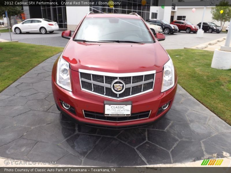 Crystal Red Tintcoat / Ebony/Ebony 2012 Cadillac SRX Performance