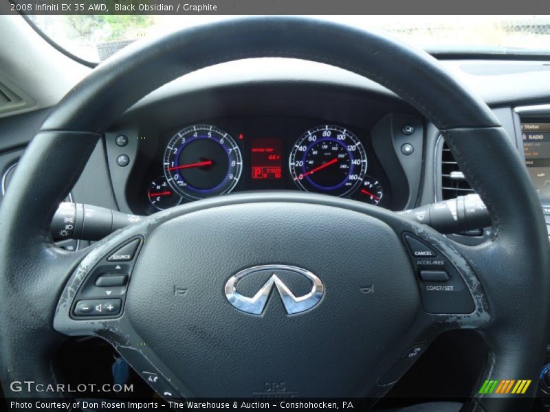 Black Obsidian / Graphite 2008 Infiniti EX 35 AWD