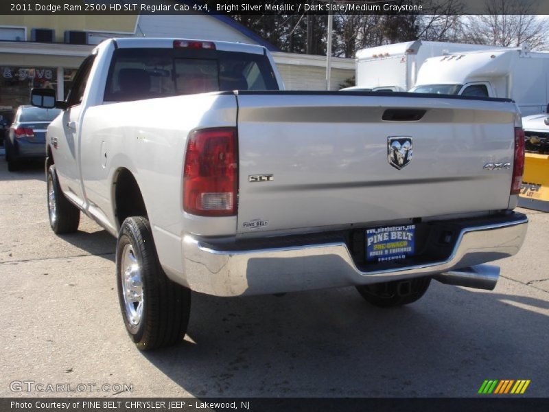 Bright Silver Metallic / Dark Slate/Medium Graystone 2011 Dodge Ram 2500 HD SLT Regular Cab 4x4