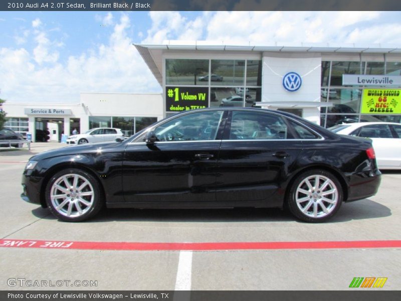 Brilliant Black / Black 2010 Audi A4 2.0T Sedan