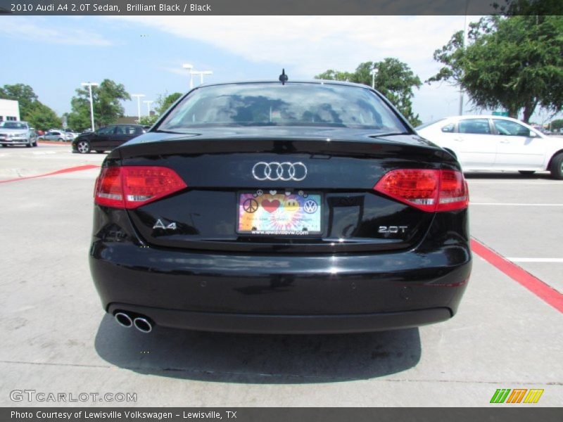 Brilliant Black / Black 2010 Audi A4 2.0T Sedan