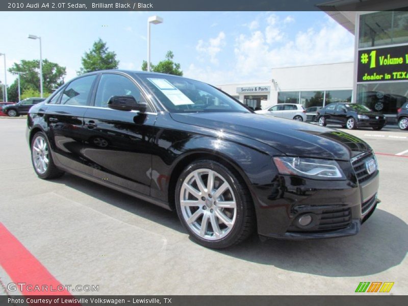 Brilliant Black / Black 2010 Audi A4 2.0T Sedan