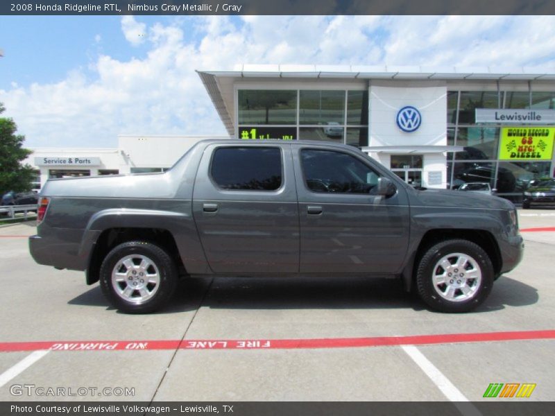 Nimbus Gray Metallic / Gray 2008 Honda Ridgeline RTL