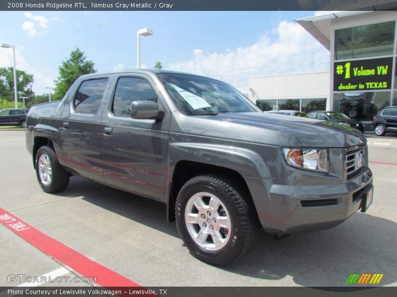 Nimbus Gray Metallic / Gray 2008 Honda Ridgeline RTL