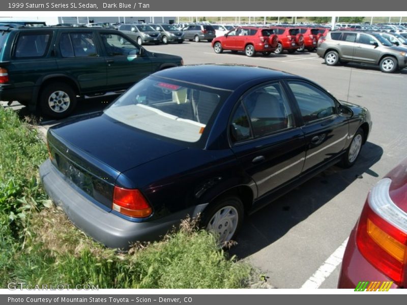 Dark Blue / Tan 1999 Saturn S Series SL Sedan