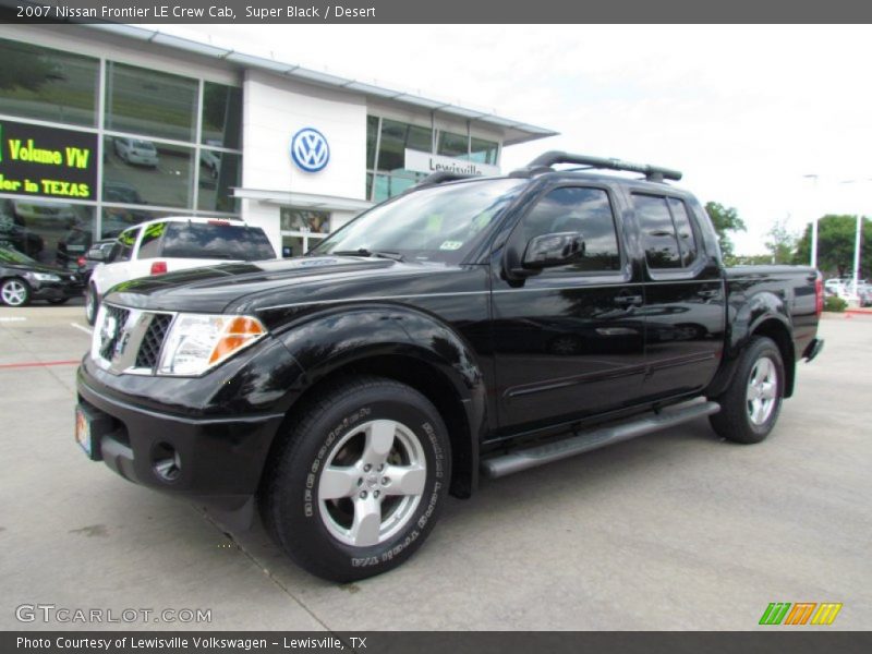 Super Black / Desert 2007 Nissan Frontier LE Crew Cab