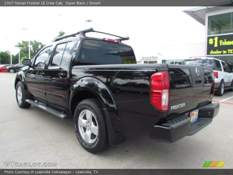 Super Black / Desert 2007 Nissan Frontier LE Crew Cab