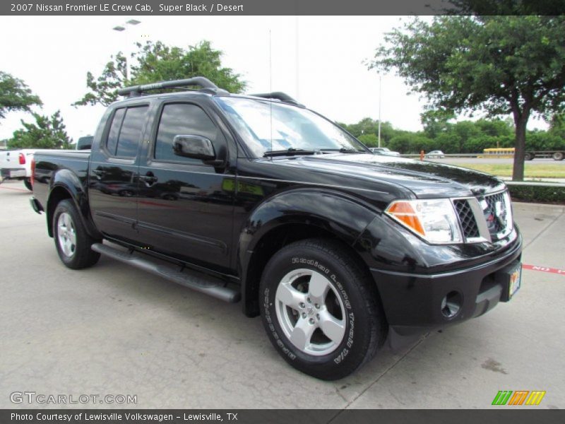 Super Black / Desert 2007 Nissan Frontier LE Crew Cab