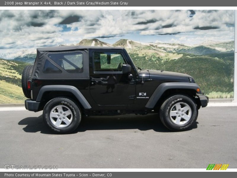 Black / Dark Slate Gray/Medium Slate Gray 2008 Jeep Wrangler X 4x4