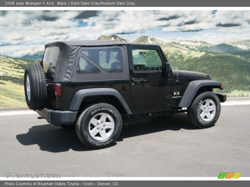 Black / Dark Slate Gray/Medium Slate Gray 2008 Jeep Wrangler X 4x4