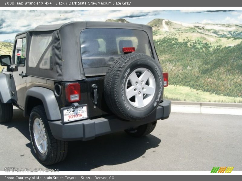 Black / Dark Slate Gray/Medium Slate Gray 2008 Jeep Wrangler X 4x4