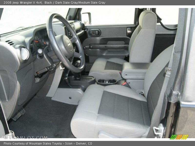 Black / Dark Slate Gray/Medium Slate Gray 2008 Jeep Wrangler X 4x4