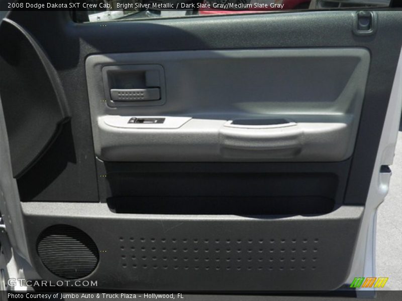 Bright Silver Metallic / Dark Slate Gray/Medium Slate Gray 2008 Dodge Dakota SXT Crew Cab