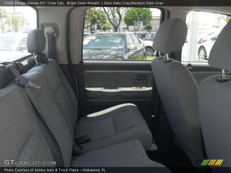 Bright Silver Metallic / Dark Slate Gray/Medium Slate Gray 2008 Dodge Dakota SXT Crew Cab