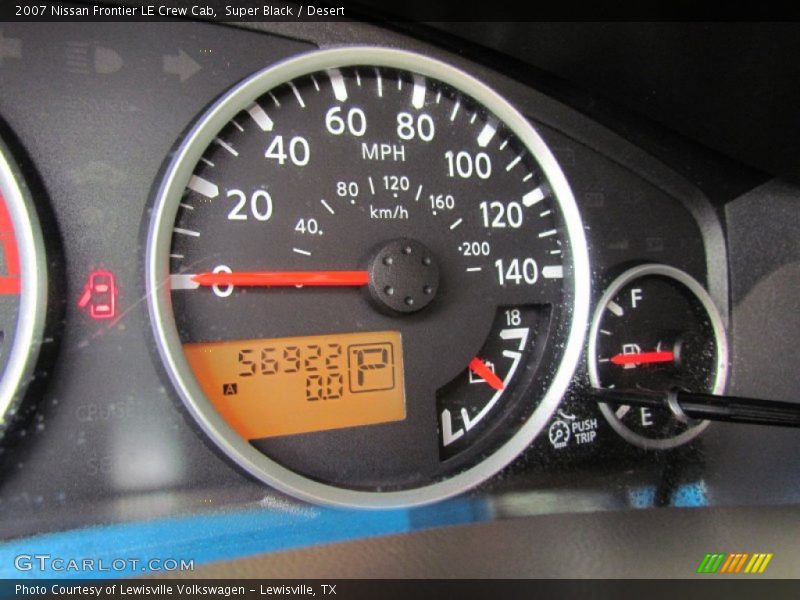 Super Black / Desert 2007 Nissan Frontier LE Crew Cab