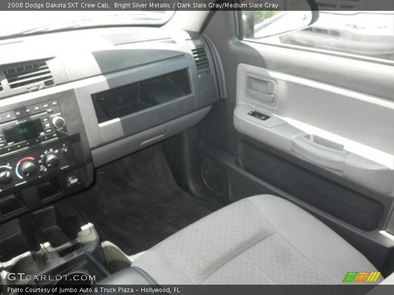 Bright Silver Metallic / Dark Slate Gray/Medium Slate Gray 2008 Dodge Dakota SXT Crew Cab