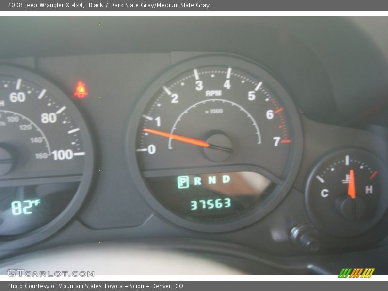 Black / Dark Slate Gray/Medium Slate Gray 2008 Jeep Wrangler X 4x4