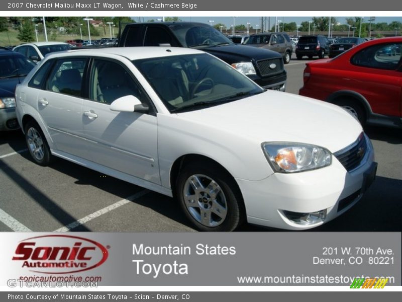 White / Cashmere Beige 2007 Chevrolet Malibu Maxx LT Wagon
