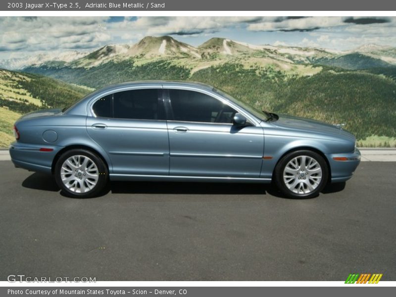 Adriatic Blue Metallic / Sand 2003 Jaguar X-Type 2.5