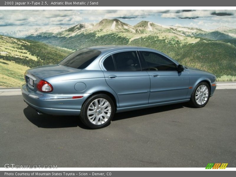 Adriatic Blue Metallic / Sand 2003 Jaguar X-Type 2.5