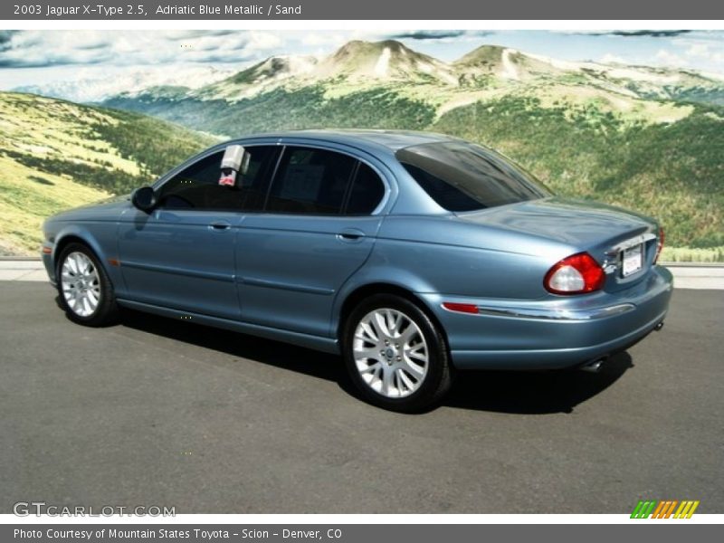 Adriatic Blue Metallic / Sand 2003 Jaguar X-Type 2.5