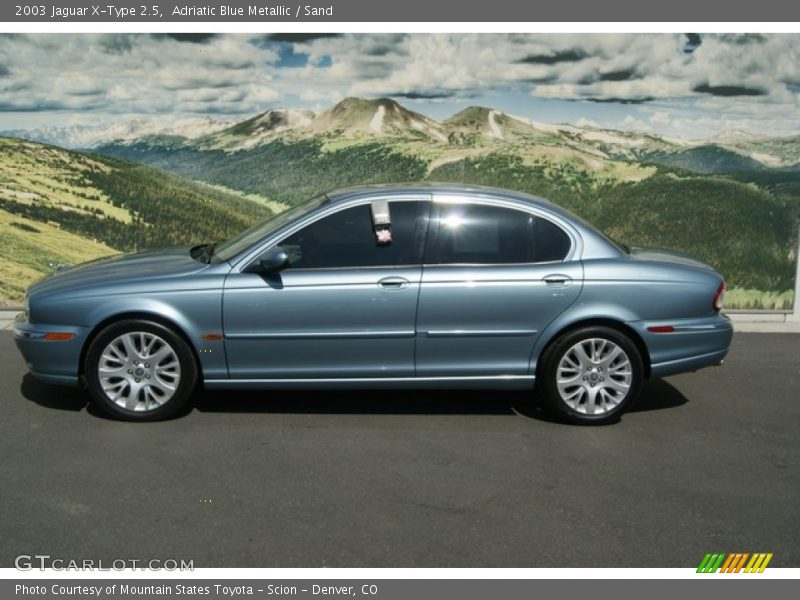 Adriatic Blue Metallic / Sand 2003 Jaguar X-Type 2.5
