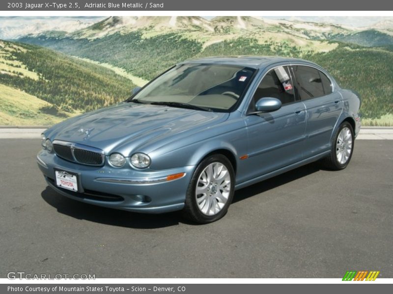 Adriatic Blue Metallic / Sand 2003 Jaguar X-Type 2.5