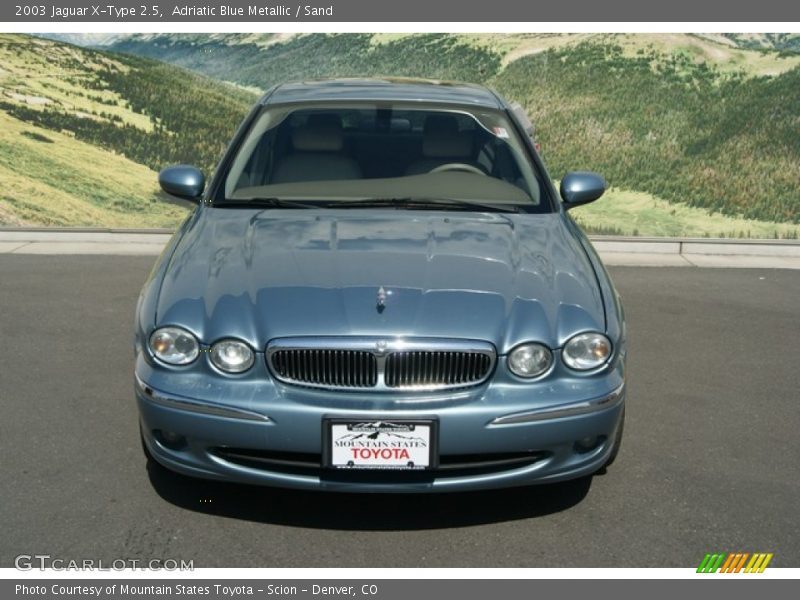 Adriatic Blue Metallic / Sand 2003 Jaguar X-Type 2.5