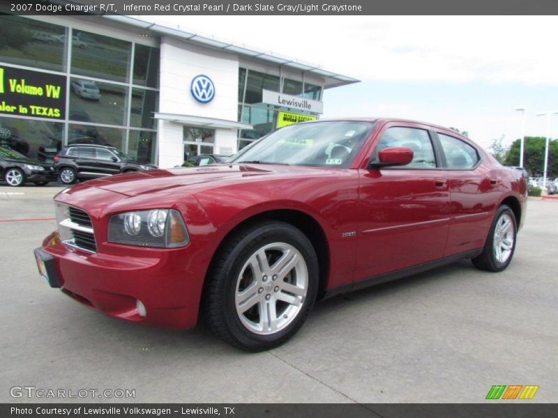 Inferno Red Crystal Pearl / Dark Slate Gray/Light Graystone 2007 Dodge Charger R/T