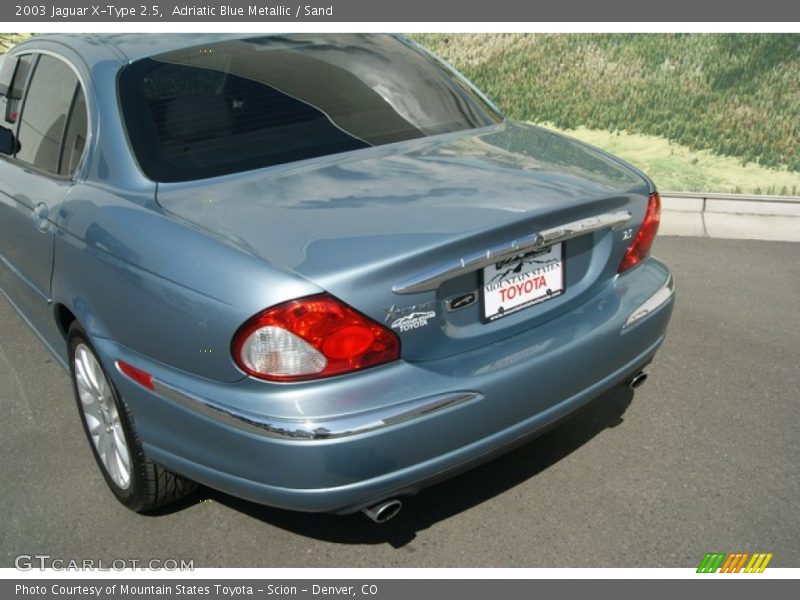 Adriatic Blue Metallic / Sand 2003 Jaguar X-Type 2.5
