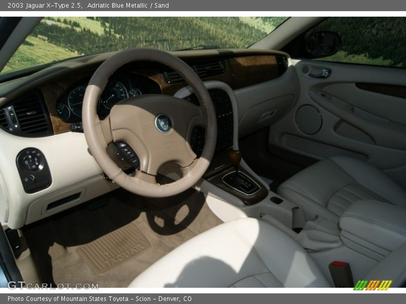 Adriatic Blue Metallic / Sand 2003 Jaguar X-Type 2.5