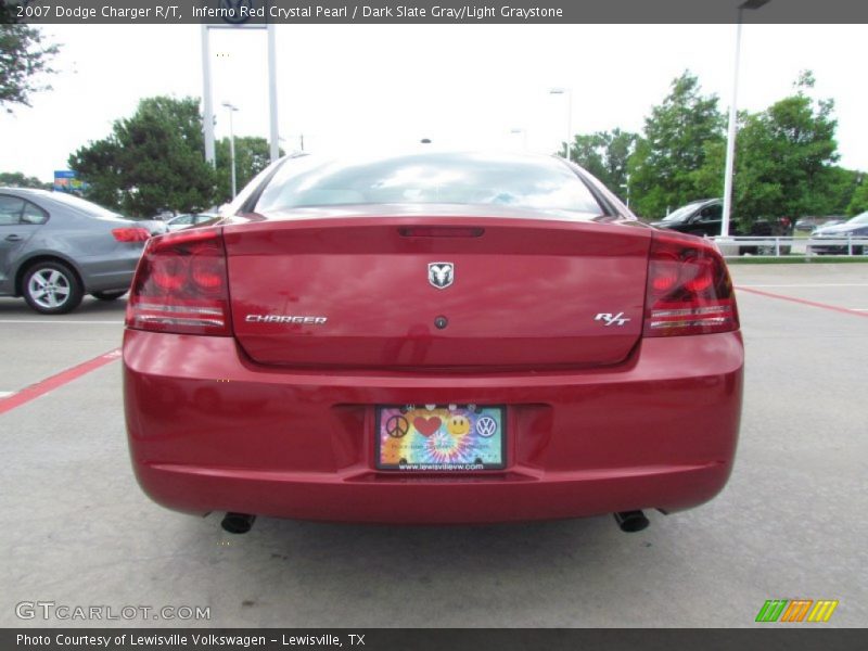 Inferno Red Crystal Pearl / Dark Slate Gray/Light Graystone 2007 Dodge Charger R/T