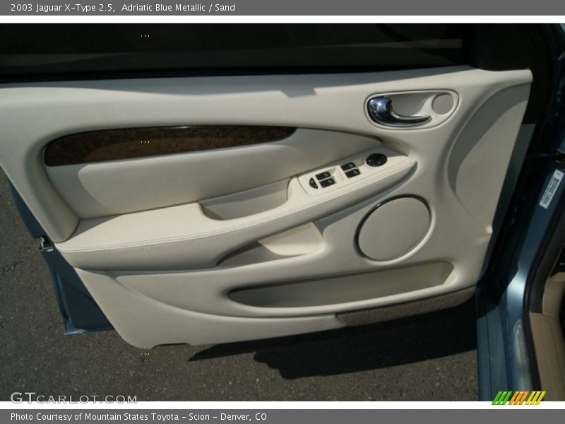 Adriatic Blue Metallic / Sand 2003 Jaguar X-Type 2.5