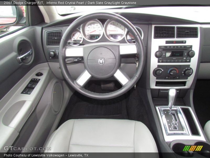 Inferno Red Crystal Pearl / Dark Slate Gray/Light Graystone 2007 Dodge Charger R/T