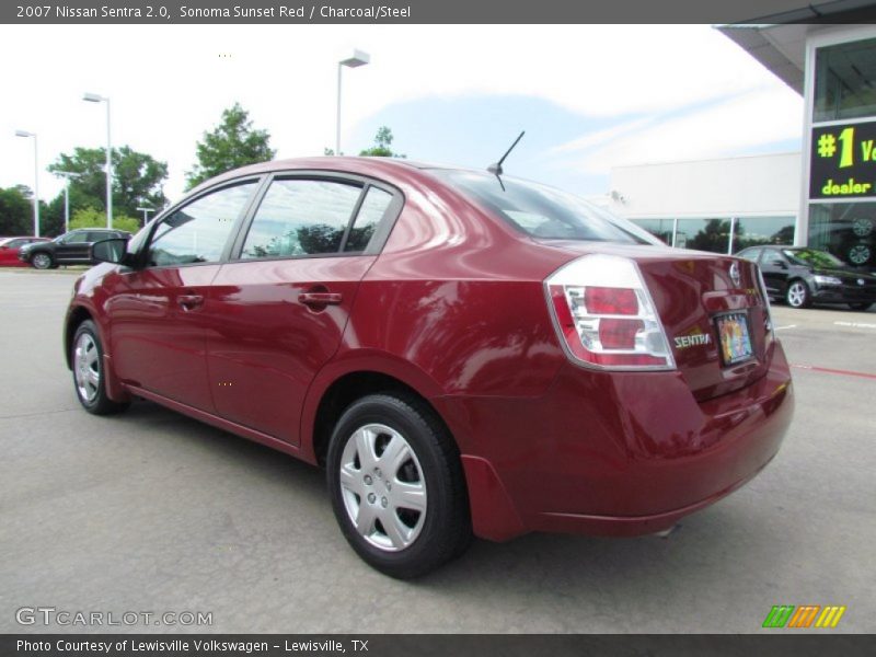 Sonoma Sunset Red / Charcoal/Steel 2007 Nissan Sentra 2.0