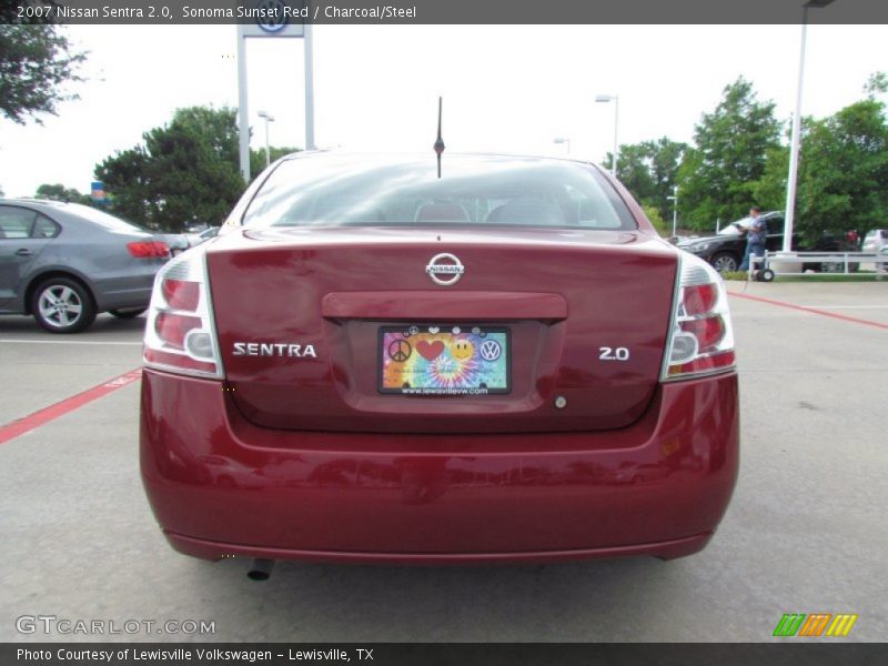 Sonoma Sunset Red / Charcoal/Steel 2007 Nissan Sentra 2.0