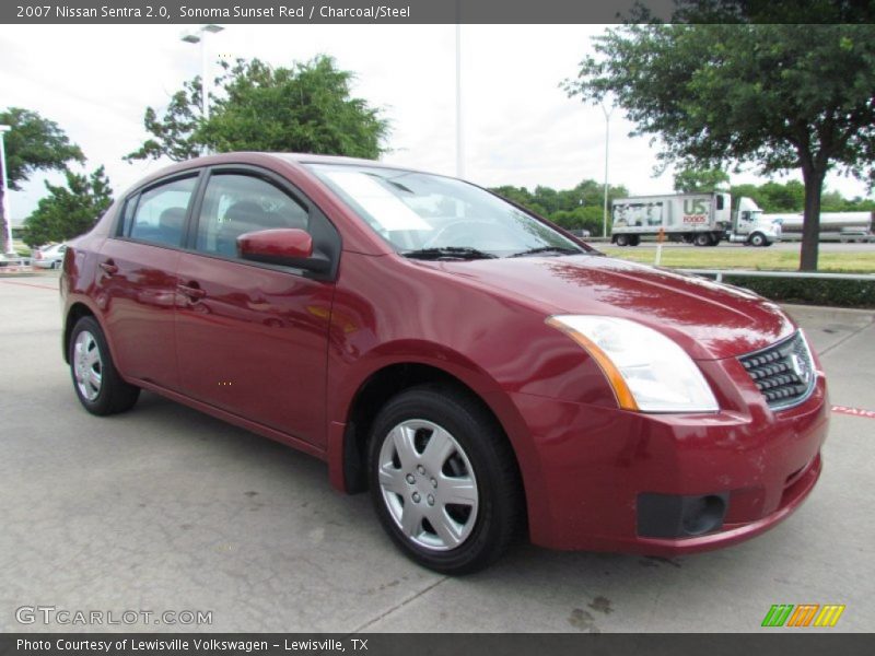 Sonoma Sunset Red / Charcoal/Steel 2007 Nissan Sentra 2.0